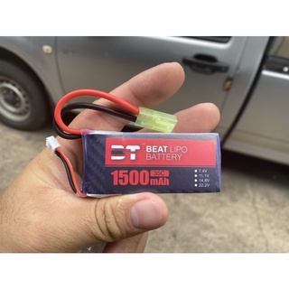 แบตเตอรี่สำรองเรือFT009 ความจุ7.4V-1500mah แบตลิโพ