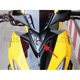 Aerox Dip film carbon and chrome Front Upper Small Cover for Yamaha Aerox by Musashi