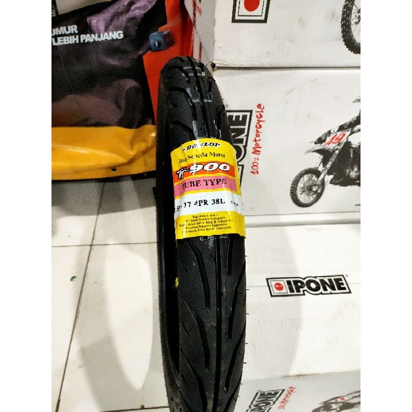 Dunlop TT900 2.50 แหวน 17 หลอด (ไม่ใช้ยางใน)
