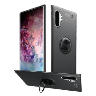 Casing Samsung Galaxy Note 10 Plus Case Magnetic Ring Bracket Silicone Cover