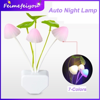 Feimefeiyou โคมไฟ Led รูปเห็ดมีเซ็นเซอร์ปลั๊ก Us Eu สําหรับตกแต่งห้อง