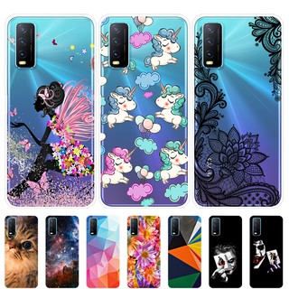 เคส Vivo Y12s เคสซิลิโคน Soft Back Cover Vivo Y12s VivoY12s Y 12s Phone Case Silicone เคส