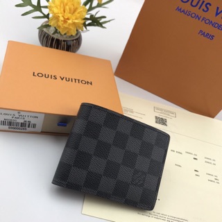 กระเป๋าสตางค์LOUIS VUITTON เกรดHiend 1:1สลับแท้ หนังแท้ เอกสารครบ