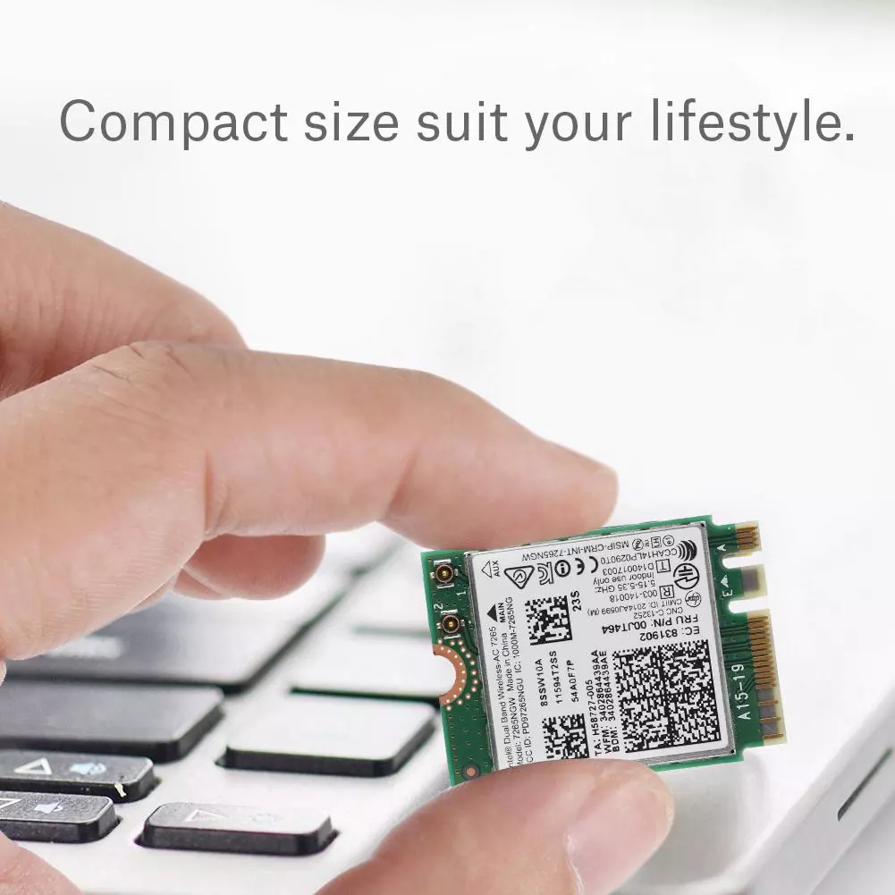 Intel Dual Band - Ac 7265 Dual Band การ์ดเครือข่าย + Bt