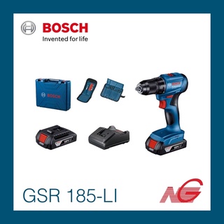 สว่าน ไขควงไฟฟ้าไร้สาย BOSCH GSR 185-LI PROFESSIONAL 06019K30K2