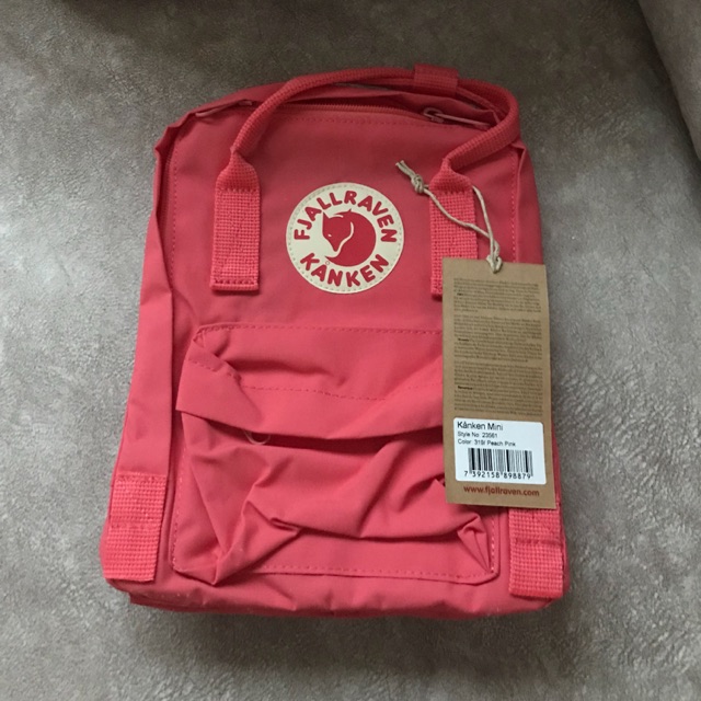 ขายกระเป๋า KANKEN MINI peach pink พีชพิงค์ แท้จากญี่ปุ่น มีโค้ด