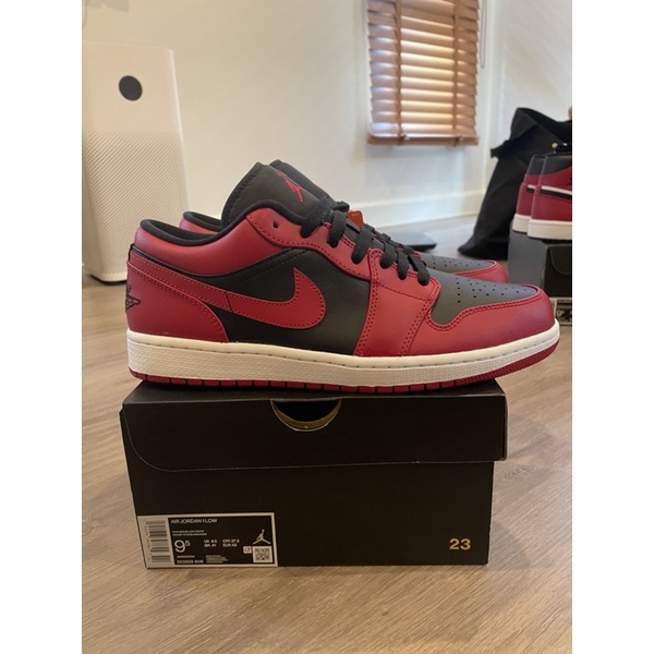 AIR JORDAN 1 LOW GYM RED / BLACK