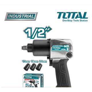 บล็อกลม ขนาด 1/2" Air Impact Wrench TOTAL TAT40122 แถมฟรี!! หัวบล็อกลม 3 ขนาด (17,19,21 mm)