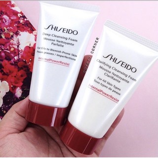 Shiseido Clarifying Cleansing Foam, Deep cleansing foam 50ml , ( 125ml ป้ายคิง ) ปี22 ฉลากไทย