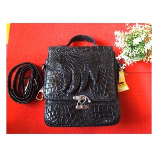 Real Crocodile leather skin men’s bag 💼