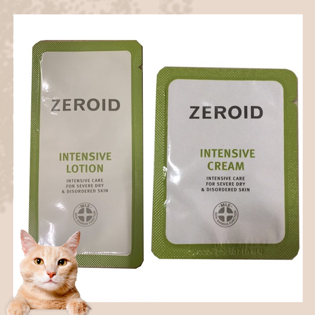 Zeroid Intensive Cream / Zeroid Intensive Lotion ขนาดทดลอง Sample