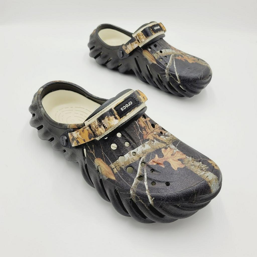 รองเท้าลำลองแฟชั่น ผู้ใหญ่ สไตล์ Crocs Echo Realtree Edge