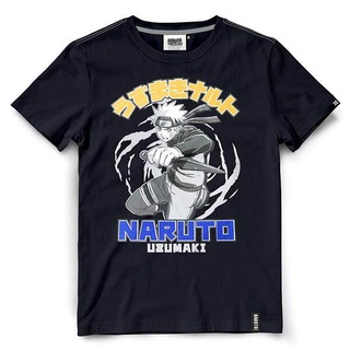 HH เสื้อยืดนารูโตะ Naruto NT-007-BK เสื้อยืดผ้าฝ้าย