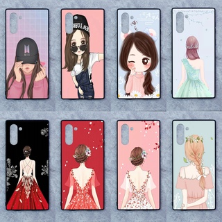 เคส Samsung Note 10 ลายผู้หญิง ขอบนิ่มหลังแข็ง เคสมือถือ เคสโทรศัพท์ Case เคส TPU ขอบนิ่มหลังแข็ง ไม่ขูดตัวเครื่อง