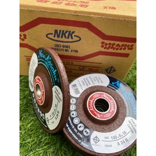 NKK ใบเจียรเหล็กหนา 4"*6mm. (25ใบ) สีแดง