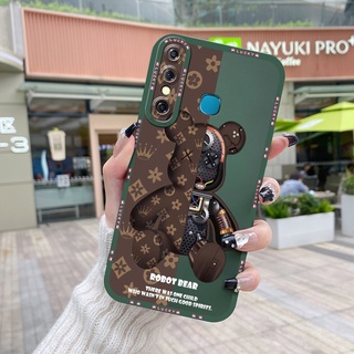 เคสซิลิโคนนิ่ม ขอบสี่เหลี่ยม กันกระแทก ป้องกันกล้อง สําหรับ Infinix Hot 8 Hot8 Pro X650 X650C