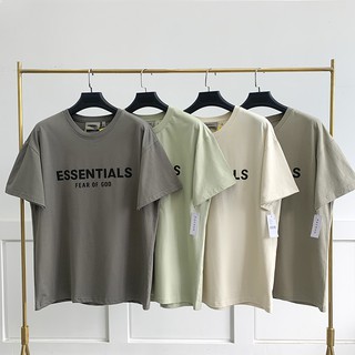 เขียว XL พร้อมส่ง FEAR OF GOD double line ESSENTIALS FOG chest T-shirt