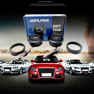 ลําโพง Ddt-F25B Alpine Tweeter ไทเทเนียมสําหรับติดรถยนต์