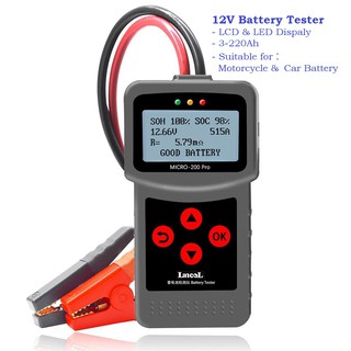 เครื่องทดสอบแบตเตอรี่รถยนต์ 12V micro-200 PRO เครื่องเช็คแบตเตอรี่ เครื่องเช็คแบต  (Battery System Tester)