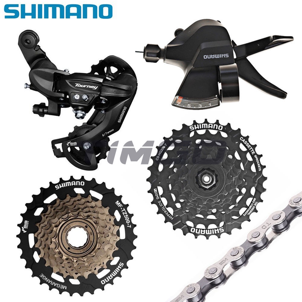 Shimano Tourney ชุดเกียร์ทริกเกอร์ ความเร็ว 1×7 SL-M315 RD-TY300 HG71 MF-TZ500-7 HG200-7 สําหรับจักร