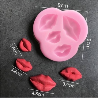 KISS SILICONE ซิลิโคน รอยจูบ แม่พิมพ์ทำขนม-รอยจูบ