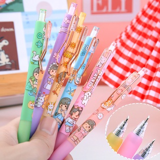 ปากกากด ลายการ์ตูนเด็กผู้หญิงน่ารัก คุณภาพสูง DIY