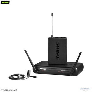 Shure SVX14A/CVL Lavalier Microphone Wireless System ไมค์ลอย Shure แบบเหน็บปกเสื้อขนาดเล็ก สีดำ