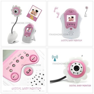 กล้องดูแลเด็กไร้สาย Camera Baby Monitor-Pink