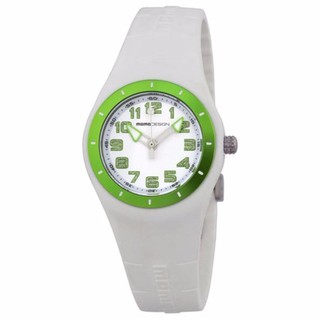 Momo Design นาฬิกาข้อมือผู้หญิง สายซิลิโคน รุ่น MD2006WT-21 - White/Green รับประกัน 1 ปี ของแท้