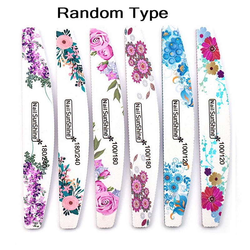 Nail File Professionel Nail Buffer Double Side Manicure Buffing File Tool  For UV Gel | Shopee Thailand