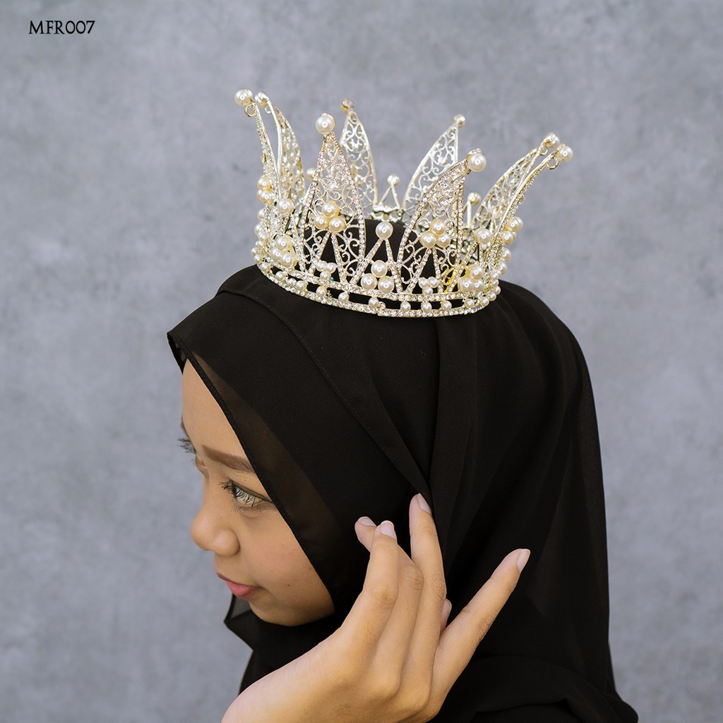 เครื่องประดับสตรีฮิญาบ Pearl Headpiece พรีเมี่ยม Mfr007