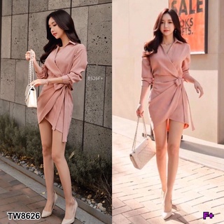 TW8626 Dress ชุดเดรสแขนยาว