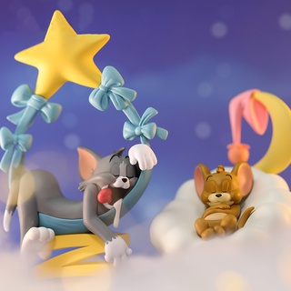 【ของแท้】ตุ๊กตาฟิกเกอร์ Tom And Jerry Sweet Dream Blind Box 52TOYS น่ารัก เครื่องประดับ ของขวัญ