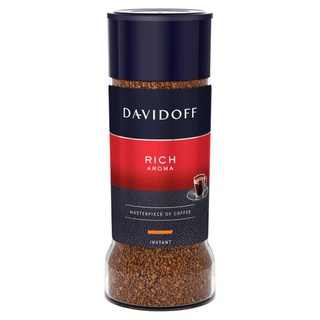 💥โปรสุดพิเศษ!!!💥 แดวิดอฟฟ์ ริช อโรมา กาแฟสำเร็จรูป 100กรัม Davidoff Rich Aroma Freezed Dried Coffee 100g