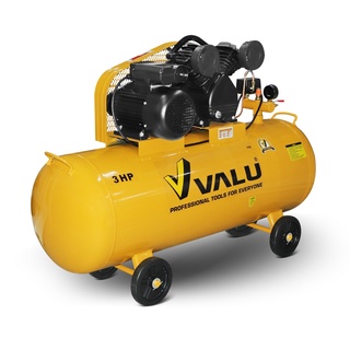 VALU (แวลู) ปั๊มลมสายพาน ขนาด 150 ลิตร รุ่น 2065-150N กำลังมอเตอร์ 3HP 220 โวลต์ ปั้มลม ปั๊มลม (V101-2065-150N)