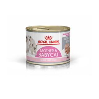 Royal Canin สูตร Mother &amp; babycat กระป๋อง ขนาด 195 กรัม สำหรับลูกแมวช่วงหย่านม - 4 เดือน