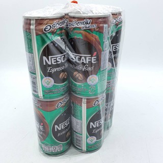 10 กระป๋อง กาแฟ เนสกาแฟ เอสเปรสโซ โรสต์ 180 มล. เนสกาแฟกระป๋อง สีเขียว