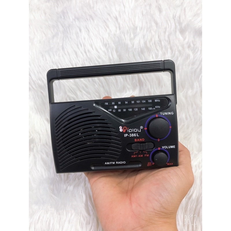 ส่งkerry วิทยุ iplay รับสัญญาณ FM AM รุ่น IP-386L ขนาดพกพา ใช้ถ่าน AA 2 ก้อน