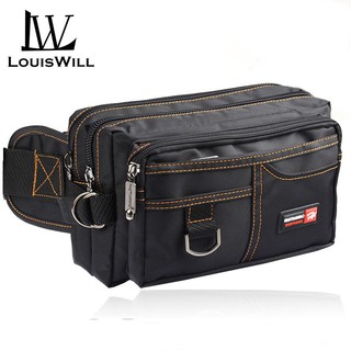 LouisWill กระเป๋าคาดเอว กระเป๋าคาดเข็มขัด กระเป๋ากีฬา กระเป๋าเดินป่า Waist Pouch Bag Men Waist Pack Cycling Waist Bag Outdoor Running Fanny Pack