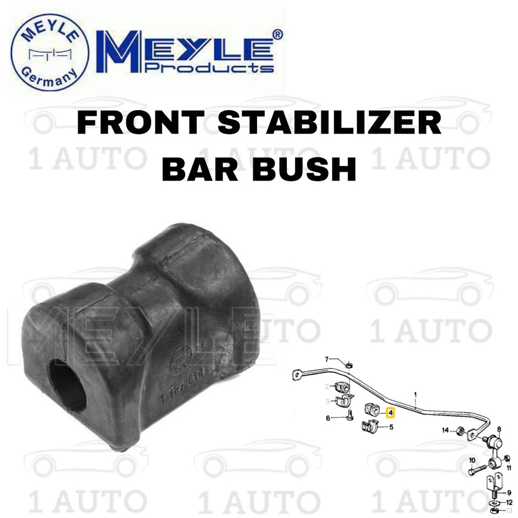 MEYLE GERMANY FRONT STABILIZER BAR BUSH (แบบ 19 มม.) BMW E30 316i 318i 320i 323i 325i (2 ชิ้น)