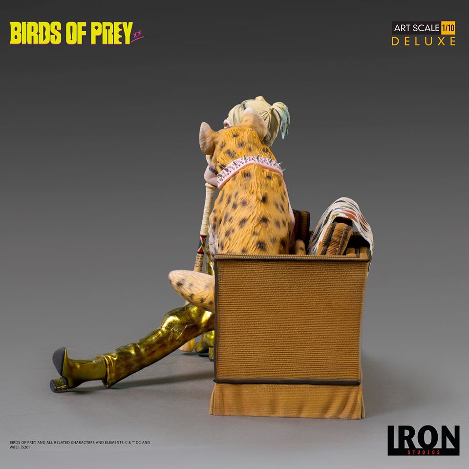 พร้อมส่ง ฟิกเกอร์ โมเดล ของสะสม Iron Studios Deluxe Art Scale 1/10 Birds of Prey - Harley Quinn &amp; Bruce