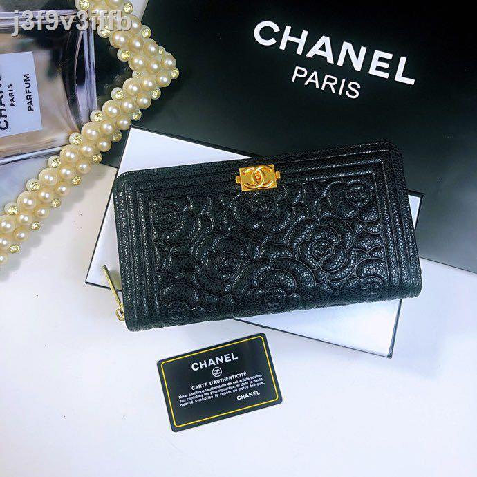 ถ่ายรูปสวย พร้อมส่ง Chanel new classic black clutch หมายเลขรุ่น: 803 ของแท้100%คาเวียร์le