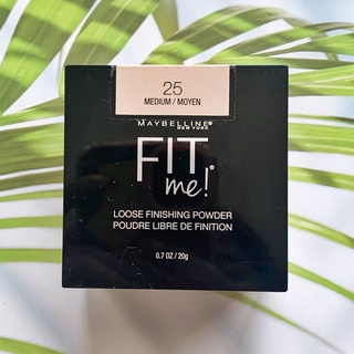 (Maybelline New York®) Fit Me Loose Finishing Powder Medium/Moyen 25, 20 g เมย์เบลลีน ฟิตมี แป้งฝุ่นสำเร็จรูป ผิวกลาง