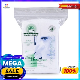 รถพยาบาลสำลีแผ่นเดี่ยว 100แผ่นผลิตภัณฑ์ดูแลผิวหน้าAMBULANCE COTTON PAD 100PCS.