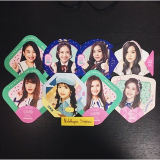 Limited Coaster แผ่นรองแก้ว ชราไลน์ BNK48 (แก้ว, อร, ตาหวาน, น้ำหนึ่ง)