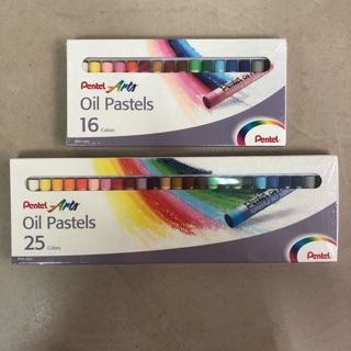 สีชอล์ค Oil Pastels Pentel 12สี, 16สี,25สี (Pentel)