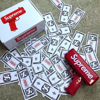 🔥✨🌞ลดราคาทั้งหมด🔥✨🌞Supreme🔥✨🌞ปืนฉีดเงิน Supreme vibrato ของเล่นธนบัตรดอลลาร์สหรัฐยิงเงินคายปืนเงินปืนงานแต่งงานขอ