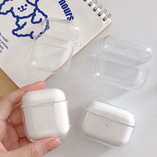 เคสหูฟังไร้สาย แบบใส สําหรับ Airpod 1 2 3 Pro