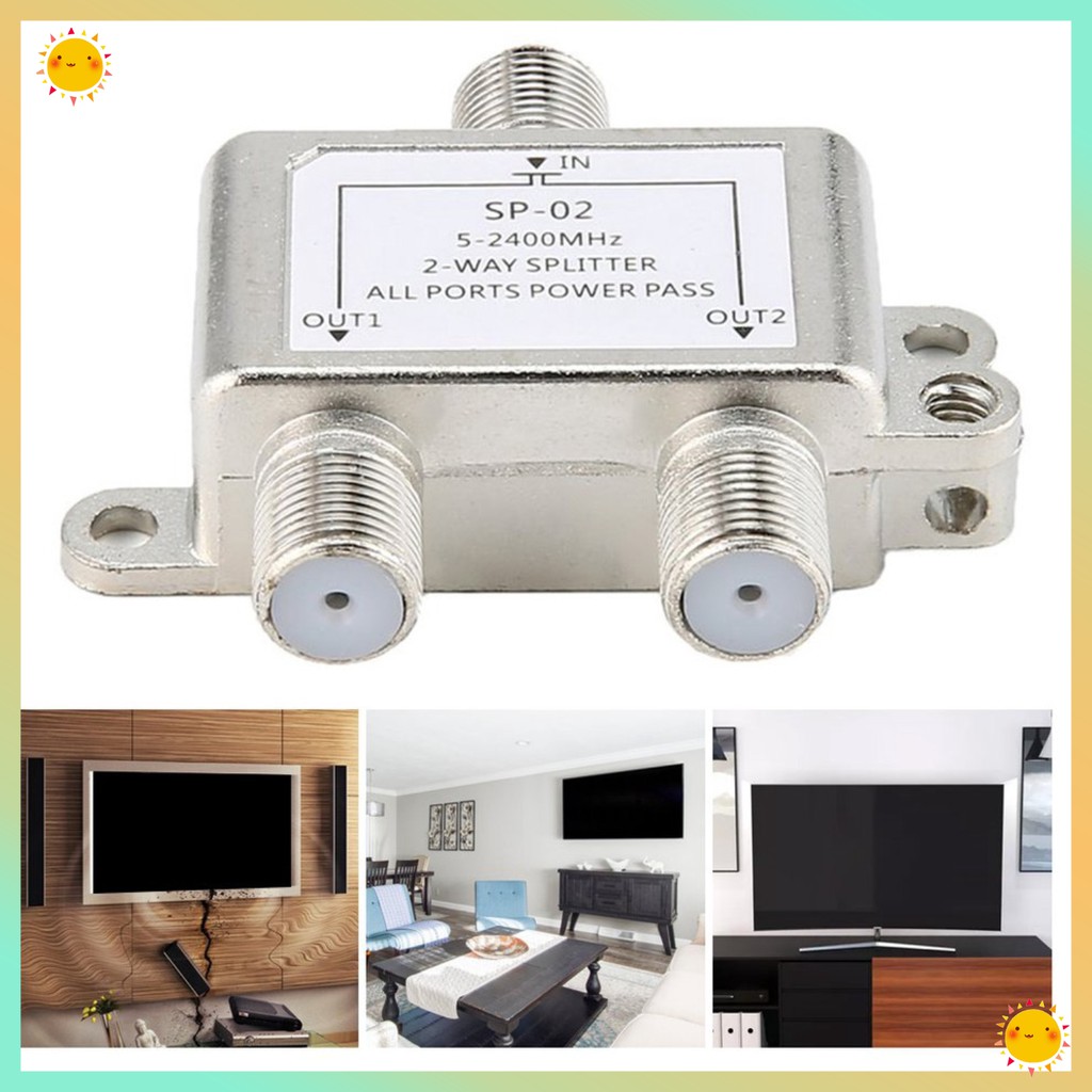 [Ready Stock]JASEN 2Way HD Digital Coax Cable Splitter BiDirectional