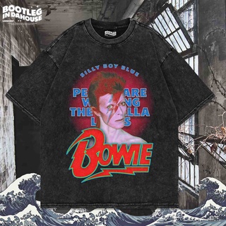 เสื้อยืด พิมพ์ลาย David BOWIE OVERSIZE WASHING VINTAGE | เสื้อยืด โอเวอร์ไซส์ | เสื้อยืด ขนาดใหญ่ | เสื้อยืด ซักได้ | หิ